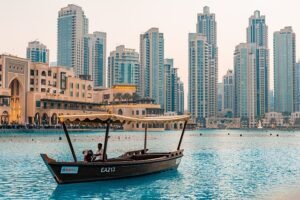 downtown, dubai, uae, tourism, city, people, buildings, sunset, water, pond, boat, dubai, nature, dubai, dubai, dubai, dubai